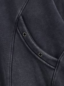 Sudaderas con capucha de estilo Vintage de alta calidad para hombre, sudaderas con capucha personalizadas lavadas con forro de lana, Sudaderas Terry de peso pesado a granel - Product Image 5