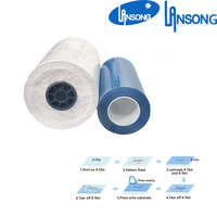 Film DTF UV Lan Song de haute qualité, rouleau de 30 cm/60 cm, format A3, matériau PET, transfert thermique pour imprimante DTF UV avec impression à l'encre