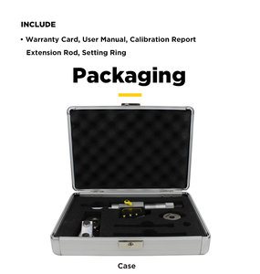 Micrómetro de Profundidad Asimeto con Resolución de 0.01, Pantalla Giratoria de 330 Grados, Equipado con Barra de Extensión para Aplicaciones en Múltiples Escenas - Product Image 5