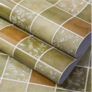 Kitchen Leaf Pattern Wallpaper <b>Sticker</b> 60cm*100cm Self-adhesive Waterproof Home Decoration - Product Image 2