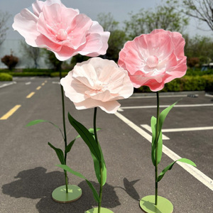 Dekorasi jendela bunga dukungan pernikahan kertas seni bunga Studio iklan menembak tata letak alat peraga panduan pernikahan - Product Image 2