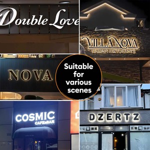 Rgb đầy màu sắc tùy chỉnh kinh doanh 3D LED dấu hiệu ánh sáng IP65 không thấm nước <span class=keywords><strong>Bluetooth</strong></span> kiểm soát lập trình frontlit chữ mạ kẽm - Product Image 3