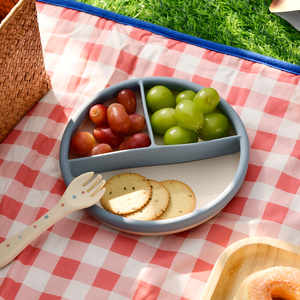 Bol compartimenté sans BPA, en silicone de qualité alimentaire, réutilisable, plateau d'alimentation durable - Product Image 6