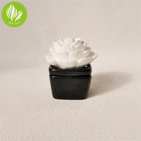 Aroma Flower Diffuseur passif en pierre parfumée non toxique écologique pour la décoration intérieure Bougies Accessoire de parfum Aromathérapie blanche