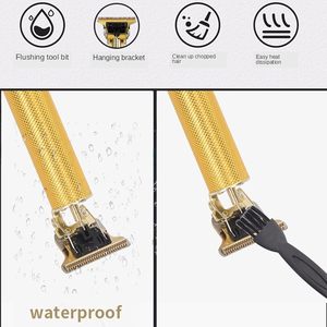 Tondeuse à cheveux électrique sans fil pour hommes Machine de découpe pour barbier 0330 bronze noir plastique joint pour le rasage - Product Image 5