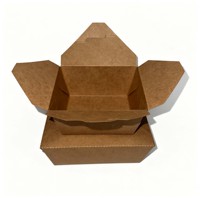 Professionelle Maßgefertigte Bedruckte Kraftpapier-Box Biologisch Abbaubare Clamshell Fast-Food-Verpackung OEM-Fabrik