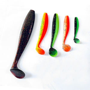 Leurres souples en PVC à queue <span class=keywords><strong>de</strong></span> pagaie <span class=keywords><strong>pour</strong></span> <span class=keywords><strong>la</strong></span> pêche en eau douce (rivière, lac, ruisseau) – Appâts <span class=keywords><strong>de</strong></span> surface <span class=keywords><strong>pour</strong></span> bar, saumon, tilapia, dorade – <span class=keywords><strong>Vers</strong></span> bionique - Product Image 1