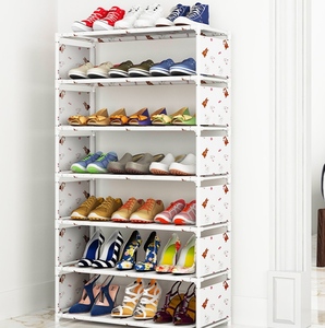 Meuble à chaussures multi-niveaux simple, anti-poussière, pour entrée, rangement gain <span class=keywords><strong>de</strong></span> place, petit meuble à chaussures à assembler - Product Image 2