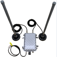 Puente Inalámbrico de Red de Malla Multipunto Punto a Punto de Largo Alcance de 1.4GHz y 5W, 2 Puertos LAN de 100M, CC 12-24V, Datos Ethernet de 2-30Mbps