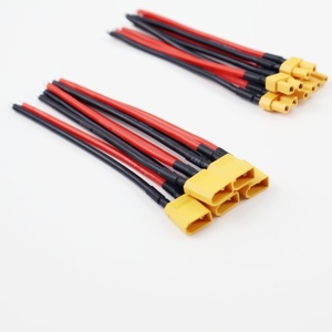 Conector XT30 Macho y Hembra <span class=keywords><strong>con</strong></span> Cable de Alambre Estañado de 100 mm y 16 AWG para Cargador de Batería Lipo de Dron FPV y Avión RC de Ala Fija - Product Image 1