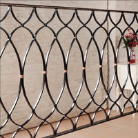 Rampe d'escalier minimaliste en fer forgé, alliage d'aluminium et acier inoxydable pour extérieur, jardin, balcon, véranda, résistante à la rouille