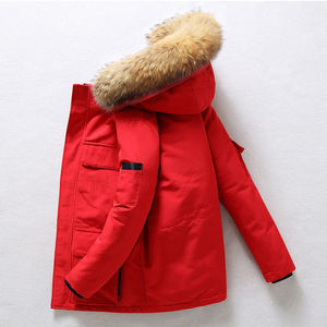 Manteau d'<span class=keywords><strong>hiver</strong></span> en duvet d'oie épais pour homme et <span class=keywords><strong>femme</strong></span>, coupe-vent, à capuche, style décontracté, pour l'extérieur, <span class=keywords><strong>Canada</strong></span>, Europe - Product Image 5