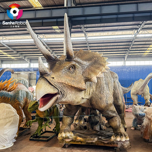 Al aire libre a prueba de agua <span class=keywords><strong>Jurassic</strong></span> Park Animatronic dinosaurio <span class=keywords><strong>Triceratops</strong></span> modelo personalizado tamaño y movimiento - Product Image 3
