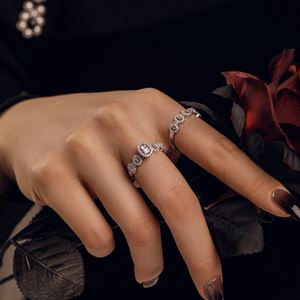 Dylam New Arrival Luxury Women Jewelry Accessories Pave Baguette 5A Cubic Zirconia Zircon Stackable <b>Stacking</b> Wedding <b>Rings</b> - Product Image 6