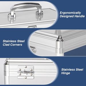 Estuche <span class=keywords><strong>para</strong></span> Medicamentos de Aleación de Aluminio, Botiquín de <span class=keywords><strong>Primeros</strong></span> <span class=keywords><strong>Auxilios</strong></span> Desmontable, a Prueba de Niños y con Privacidad, <span class=keywords><strong>para</strong></span> el Hogar, Viajes, Dormitorio - Product Image 3