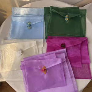 ถุงผ้าออร์แกนซ่าแบบใสสไตล์จีนสำหรับใส่เสื้อผ้าหรือของขวัญ - Product Image 2
