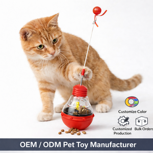 Juguete Interactivo para Gatos con Varita de Juego y Dispensador de Premios Ajustable para Juego en Interiores, Entrenamiento, Juego Independiente y Enriquecimiento Diario - Product Image 1