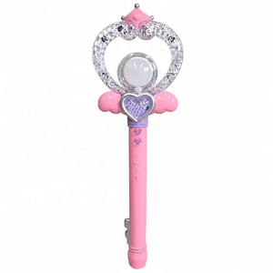 Varita Mágica Musical con Luz para <span class=keywords><strong>Niñas</strong></span>, Juguete Eléctrico <span class=keywords><strong>de</strong></span> Plástico, Varita <span class=keywords><strong>de</strong></span> Hada con Purpurina, Bola Giratoria con Forma <span class=keywords><strong>de</strong></span> Estrella, Regalo Portátil con Temática Romántica para Navidad - Product Image 2