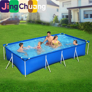Jingchuang56405 Piscina Doméstica Extra Grande para Adultos, Piscina de Natación con Soporte Grande, Estanque de Peces Engrosado para Exteriores - Product Image 1