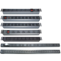 PDU de distribution d'alimentation universelle intelligente 15A 20A sur mesure pour rack, montage en armoire de serveur C13 C19