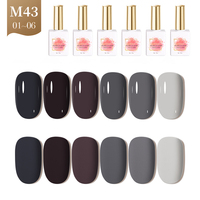 AILANUO Échantillon Gratuit Créez Votre Propre Bouteille de Vernis à Ongles en Gel 6 Couleurs Coffret de Vernis Gel UV Fournisseur de Vernis à Ongles à Marque Privée