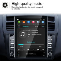 Universal Pioneer, Radio mobil Android layar sentuh 9.7 inci fungsi OLED DSP mendukung Auto navigasi GPS 1DIN