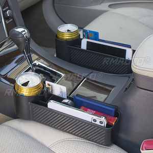 1/2 PIÈCES Organisateur de rangement noir pour l'espace entre les sièges de voiture, boîte de rangement et organisateur de poche pour SUV, pour l'organisation et le rangement - Product Image 2