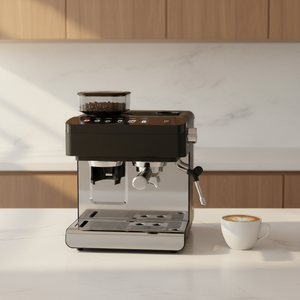 Máquina de café espresso con pantalla táctil al por mayor, molinillo integrado, OEM a granel, cafetera semiautomática personalizada, electrodoméstico de regalo - Product Image 2