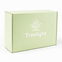 Boîte en carton ondulé vert avocat personnalisée en usine, boîte d'expédition en papier avec logo personnalisé pour produits de soin écologiques, plantes, décoration intérieure, cadeaux