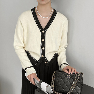 2024 Spring Women <strong>Long</strong> Sleeve Sweater <strong>Cardigan</strong> <strong>Line</strong> Solid Single Breasted Sweater <strong>Cardigan</strong> - Product Image 5