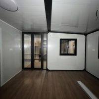 Maison conteneur préfabriquée pliable et extensible, personnalisable, étanche, modulaire, à haute utilisation de l'espace, micro-maison, habitation, hall