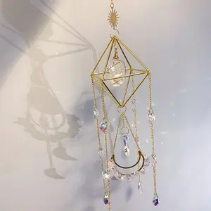 Natural Crystal Handmade Hanging Sun Catcher Crystal Sun Catchers Hanging Suncatche Prism Rainbowmaker