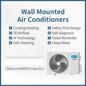 Climatiseur Mini Split R32 9000-24000 BTU Refroidissement et Chauffage Rapides Contrôle Wi-Fi Usage Domestique Extérieur Classe Énergétique Z-cool Zero Z - Product Image 3