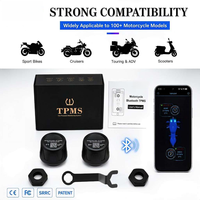 Système de surveillance de la pression des pneus (TPMS) pour moto, batterie longue durée, application Bluetooth, capteur mini léger pour moto