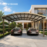 Lvboshi A5 - Carpa para Auto Moderna, Impermeable, de Aleación de Aluminio, para las Cuatro Estaciones - Tamaños Personalizables, Garaje/Cochereta Resistente, Protección Solar