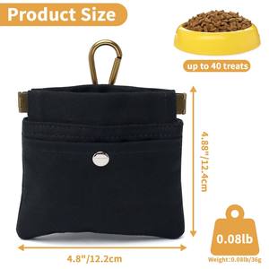 Échantillon gratuit Distributeur de nourriture pour l'entraînement des animaux de compagnie Clip de ceinture Nourriture de qualité alimentaire en silicone Pochette à friandises Fermeture magnétique Sans BPA Pochette à friandises pour chien - Product Image 5