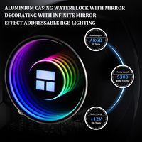 Premium Thermalright Frozen Notte 240 AIO CPU Cooler de agua 72.37CFM Silencioso 2000RPM Sistema de enfriamiento líquido