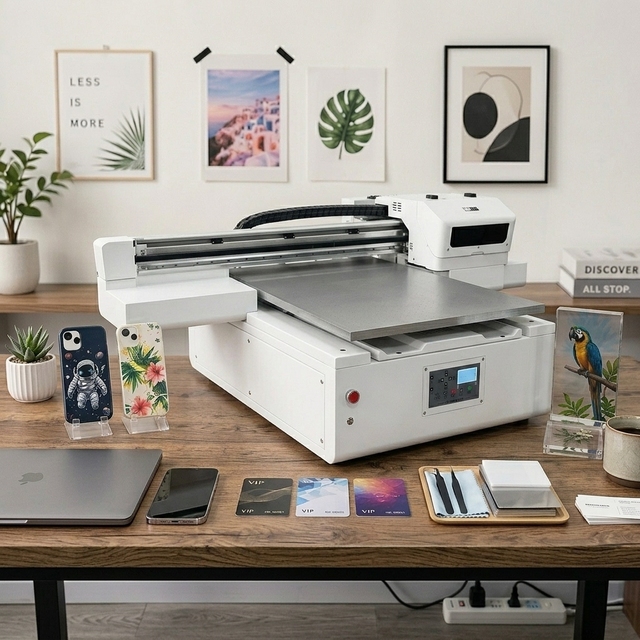 DOMSEM Best-selling Model 6090 UV Flatbed Printer Combining A1 UV DTF Printer Device High Efficiency Printing Cost-effective