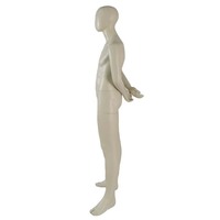 Mannequin Homme Sans Tête pour Vitrine, Corps Entier, en Fibre de Verre Blanc Mat, Réaliste, Présentoir de Vêtements ; Personnalisable