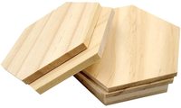 Tranches hexagonales en bois de pin non fini Tailai pour artisanat DIY, découpe de bois pour la décoration intérieure et les loisirs créatifs