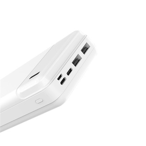 พาวเวอร์แบงค์กลางแจ้งรุ่นใหม่ปี 2022 ชาร์จเร็ว 10000mAh สีดำขาว สำหรับโทรศัพท์มือถือ สำหรับ <span class=keywords><strong>Airpods</strong></span> ช่องเสียบ Micro USB Type-C พร้อมหน้าจอ LED - Product Image 6