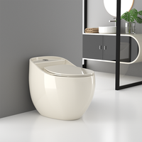 WC à chasse d'eau de luxe pour hôtel, à poser au sol, en céramique, monobloc, avec siphon en S, finition or, cuvette de toilette noire mate