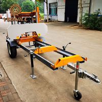 Scierie à bande horizontale portable diesel et électrique avec remorque