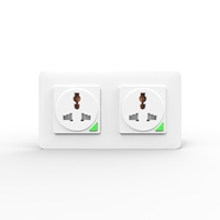 LifeLibero Tuya Enchufe de Pared Universal Inteligente WiFi para Hogar, Automático, Seguro, ABS, 16A 3500W, Control Remoto por Aplicación, Compatible con Alexa y Google