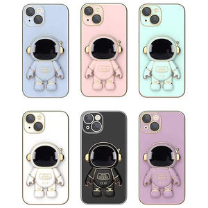 <span class=keywords><strong>Cover</strong></span> per telefono di lusso per <span class=keywords><strong>astronauta</strong></span> 6D con supporto per iPhone 17 Air 16 Pro Max placcato TPU antiurto custodie per telefono carine - Product Image 6