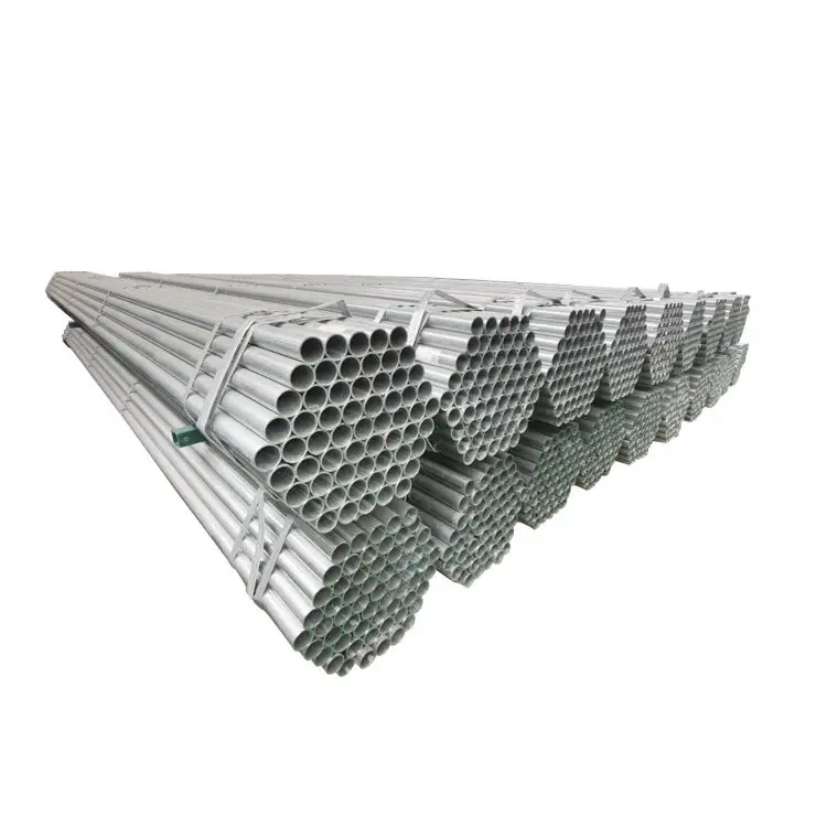 Tubo de hierro GI A36 tubos de acero huecos galvanizados tubo de andamio precio de venta directa de fábrica y materiales de construcción