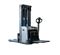 Gerbeur électrique Worui CDD-BXS à batterie au plomb, conception marchante, longueur de fourche 1100 mm, pneus en polyuréthane, déplaceur latéral électrique, propulsion arrière