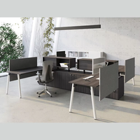 Meubles de bureau modernes, ensemble de tables et chaises de bureau, table de travail, bureau du personnel, table en forme de L, bureaux en forme de L