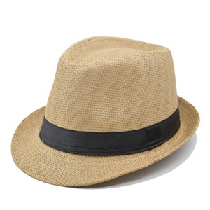 Promocional al por mayor verano sol playa Trilby niños adultos Casual <span class=keywords><strong>cubano</strong></span> Panamá sombrero de paja Fedora - Product Image 3