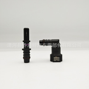 ข้อต่อเชื่อมต่อเชื้อเพลิงยานยนต์แบบเร็ว 9.89 Id10 งอ 90 องศา พลาสติกสีดำ - Product Image 2